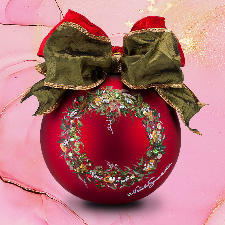 Classic Wreath on Red (2024)