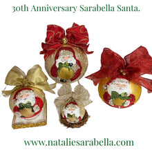 Load image into Gallery viewer, 6" SANTA WITH LARGE ORNAMENT