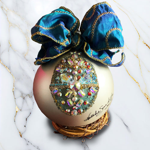 Blue Egg Faberge Style