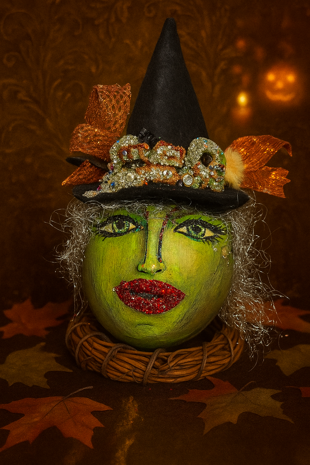 THE ENCHANTED WITCH (OSTRICH EGG)