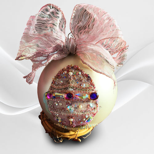 Faberge Style Pink Egg