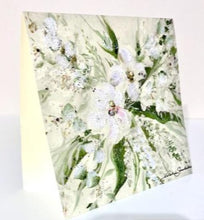 Load image into Gallery viewer, WHITE FLOWERS CARD