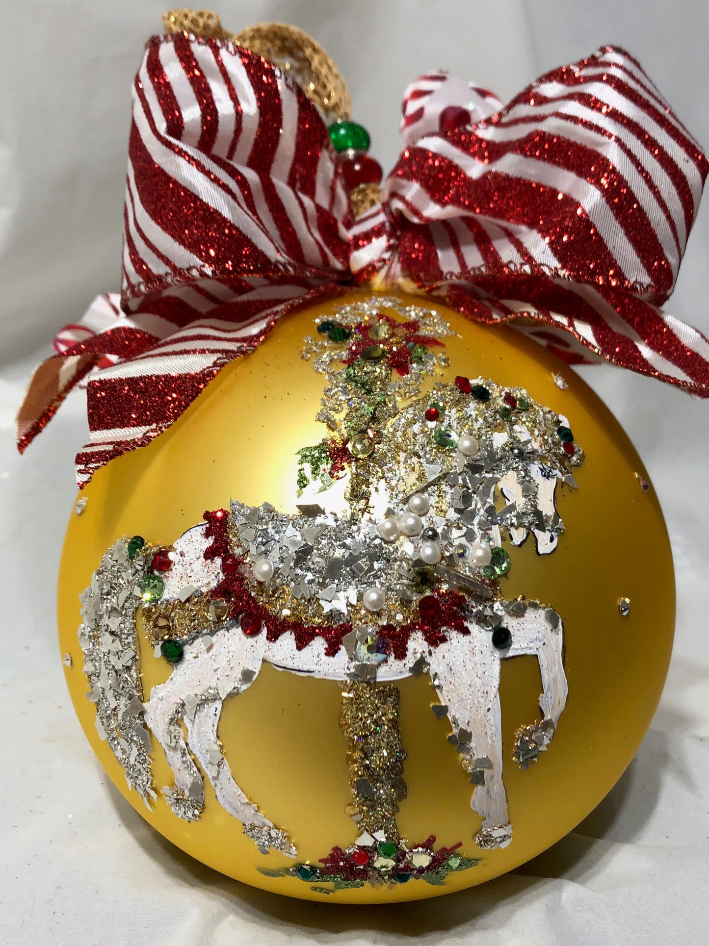 6" PEPPERMINT PONY CAROUSEL