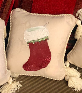 HAND PAINTED CHRISTMAS PILLOWS